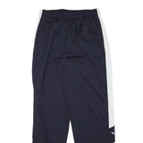 PUMA Mens Joggers Blue & White L W30 L32 Slim Fit Track Pants Polyester