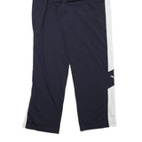 PUMA Mens Joggers Blue & White L W30 L32 Slim Fit Track Pants Polyester