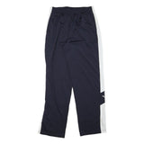 PUMA Mens Joggers Blue & White L W30 L32 Slim Fit Track Pants Polyester