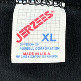 90S Blank Jerzees T-Shirt - XL Black Cotton