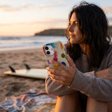 London Fog Jelly Party iPhone 15 Case - Lifestyle photo showing phone case in use