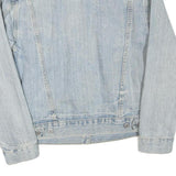 LEVI'S Mens Blue Denim Jacket S Cotton Blend Classic Button Closure Casual