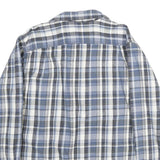 RIDGECUT Mens Blue Grey White Checked Shirt 2XL Cotton Long Sleeve Casual