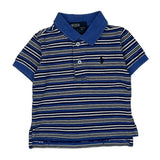 Age 9 Months Polo By Ralph Lauren Striped Polo Shirt - 3XS Blue Cotton