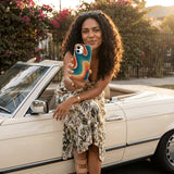 Seashell Disco iPhone 16 Pro Max Case - Lifestyle photo showing phone case in use