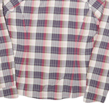 COLUMBIA Womens Purple & Pink Plaid Shirt M Long Sleeve Button Closure