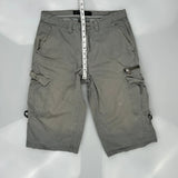 Guess Cargo Shorts - 31W 16L Grey Cotton