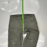 Dickies Carpenter Trousers - 36W 30L Green Cotton