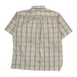 Tommy Hilfiger Checked Short Sleeve Shirt - Large Yellow Cotton