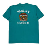 Sturgis, Mi Harley Davidson T-Shirt - XL Green Cotton