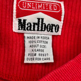 Marlboro Long Sleeve T-Shirt - XL Red Cotton
