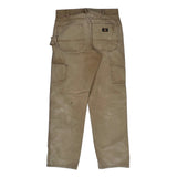 Dickies Double Knee Carpenter Trousers - 32W 30L Beige Cotton