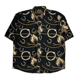 North River Short Sleeve Shirt - 2XL Black Cotton