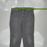 Carhartt Carpenter Trousers - 34W 32L Grey Cotton