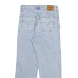 LEVI'S Big E Womens Blue Regular Straight Denim Cotton Blend Light W28 L27