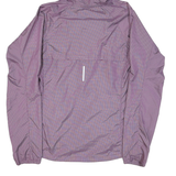 NIKE Womens Purple Jacket S Polyester Blend Lightweight Hooded Zip Sportswear