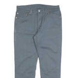 LEVI'S Mens Denim Blue Slim Straight Trousers W32 L25 Cotton Blend Casual Wear