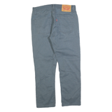 LEVI'S Mens Denim Blue Slim Straight Trousers W32 L25 Cotton Blend Casual Wear