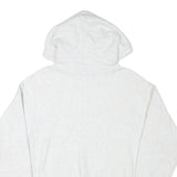 CHAMPION Mens White Multicolour Logo Hoodie S Cotton Blend Pullover Casual