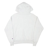 CHAMPION Mens White Multicolour Logo Hoodie S Cotton Blend Pullover Casual