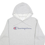 CHAMPION Mens Grey Pullover Hoodie XL Cotton Blend Casual Sportswear Sweatshirt