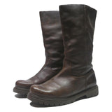 PANAMA JACK Womens Leather Ankle Boots Brown UK 7 Comfortable Stylish