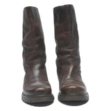 PANAMA JACK Womens Leather Ankle Boots Brown UK 7 Comfortable Stylish