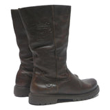 PANAMA JACK Womens Leather Ankle Boots Brown UK 7 Comfortable Stylish