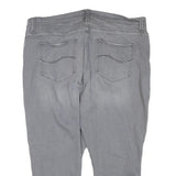 LEE Womens Slim Blue Cotton Blend Denim Jeans W34 L29 Button Detail