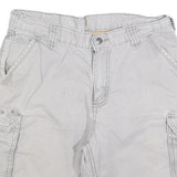 CARHARTT Mens Shorts Grey Casual Cargo M W33 Cotton Blend Utility Workwear