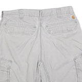 CARHARTT Mens Shorts Grey Casual Cargo M W33 Cotton Blend Utility Workwear