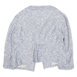 SCERVINO Womens Blue Cotton Blend Jacket S Woven Plain Stylish Elegant