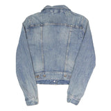 LEVI'S Womens Blue Denim Jacket XS Cotton Blend Button Closure Classic