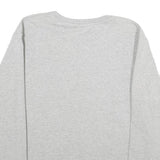 ELLESSE Mens Grey Crew Neck L Cotton Blend Sweatshirt Logo Printed