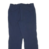 JACK WOLFSKIN Womens Polyester Blend Navy Blue Regular Fit Straight Leg Trousers