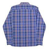 TOMMY HILFIGER Mens Blue & Red Check Shirt L Classic Fit Button-Down Collar