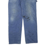 DICKIES Mens Jeans Blue Regular Straight Denim Medium W38 L30 Workwear Zip