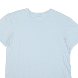 POLO RALPH LAUREN Mens Light Blue L Short Sleeve Crew Neck Plain Cotton Blend
