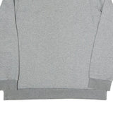 PUMA Womens Grey Crew Neck L Sweatshirt Cotton Blend Casual Pullover Top