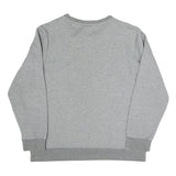 PUMA Womens Grey Crew Neck L Sweatshirt Cotton Blend Casual Pullover Top