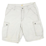 CARHARTT Mens Shorts Beige Cargo Relaxed M W34 Cotton Blend Casual Utility