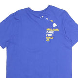 NIKE Mens Blue Maui Graphic T-Shirt M Short Sleeve Crew Neck Cotton