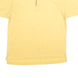 AUSTIN REED Mens Yellow Short Sleeve Plain XL Cotton Blend Polo Shirt Casual