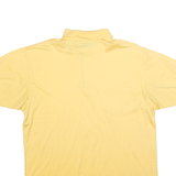 AUSTIN REED Mens Yellow Short Sleeve Plain XL Cotton Blend Polo Shirt Casual