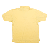 AUSTIN REED Mens Yellow Short Sleeve Plain XL Cotton Blend Polo Shirt Casual