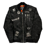 US Air Force Contender Graphic Bomber Jacket - XL Black Polyester