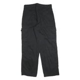 WRANGLER Mens Regular Black Cargo Trousers W32 L32 Cotton Blend Zip Pockets