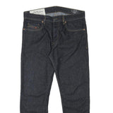 DIESEL Womens Slim Fit Blue Denim Jeans W33 L26 Zip Cotton Blend Plain