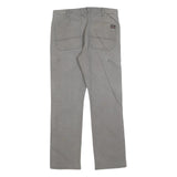 DICKIES Mens Jeans Grey Relaxed Straight Denim Medium W32 L32 Workwear Zip
