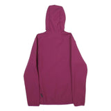 JACK WOLFSKIN Womens Purple Jacket S Polyester Outdoor Hooded Zip Plain
